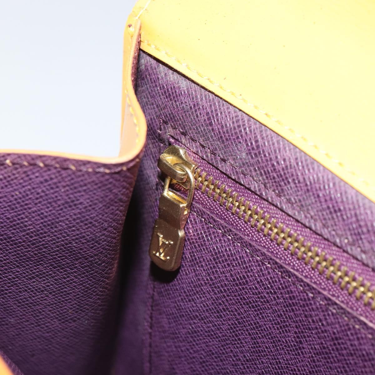LOUIS VUITTON Epi Art Deco Clutch Bag Yellow M52639 LV Auth 157540