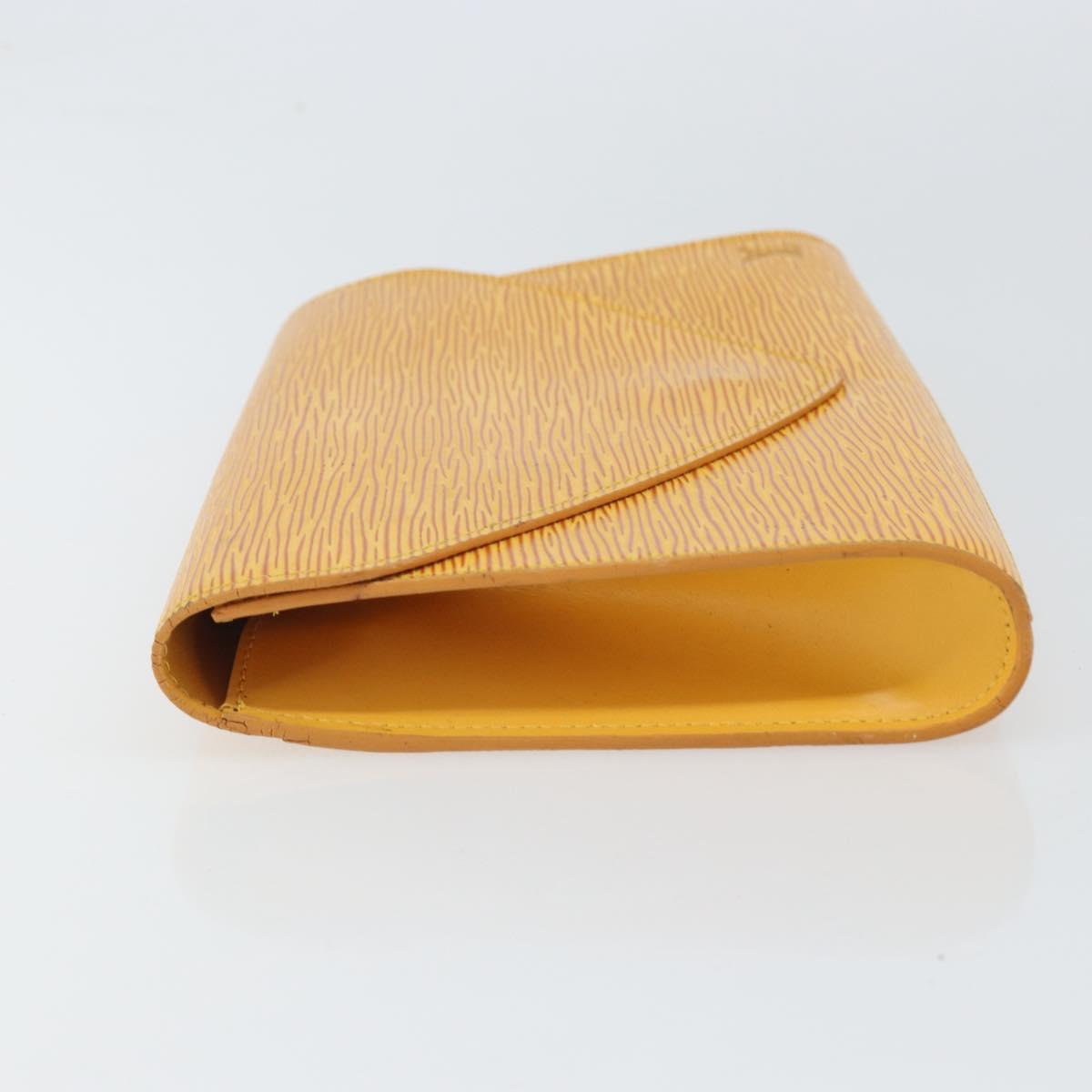 LOUIS VUITTON Epi Art Deco Clutch Bag Yellow M52639 LV Auth 157540
