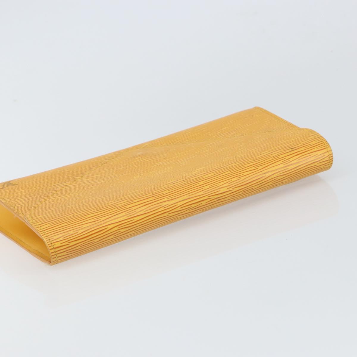 LOUIS VUITTON Epi Art Deco Clutch Bag Yellow M52639 LV Auth 157540