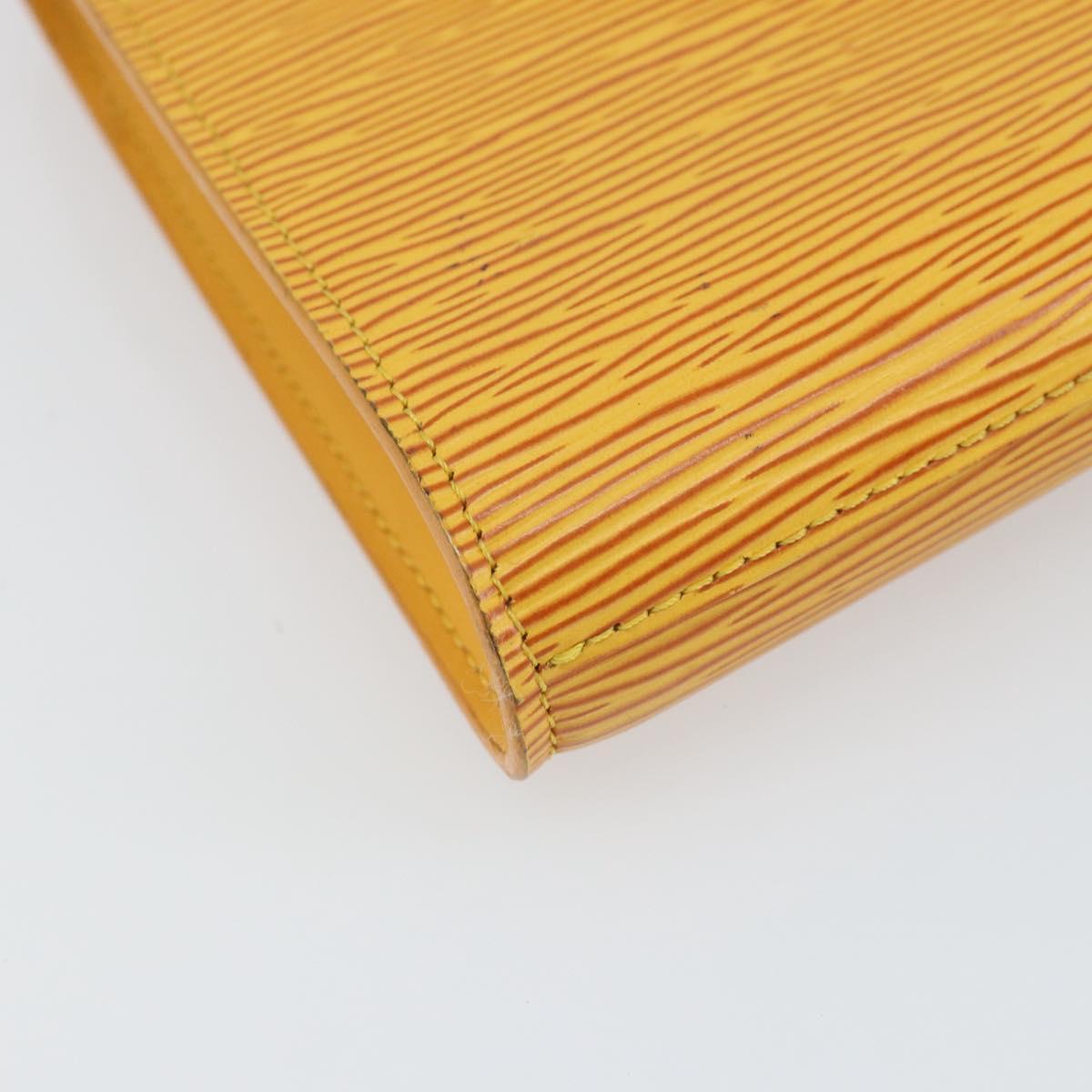 LOUIS VUITTON Epi Art Deco Clutch Bag Yellow M52639 LV Auth 157540