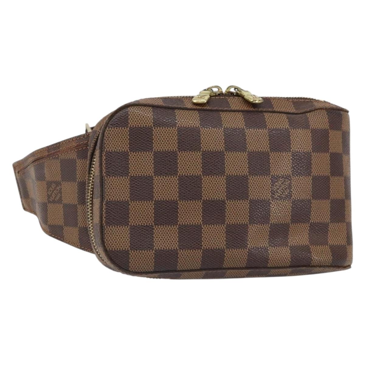 LOUIS VUITTON Damier Ebene Geronimos Shoulder Bag N51994 LV Auth 157543A