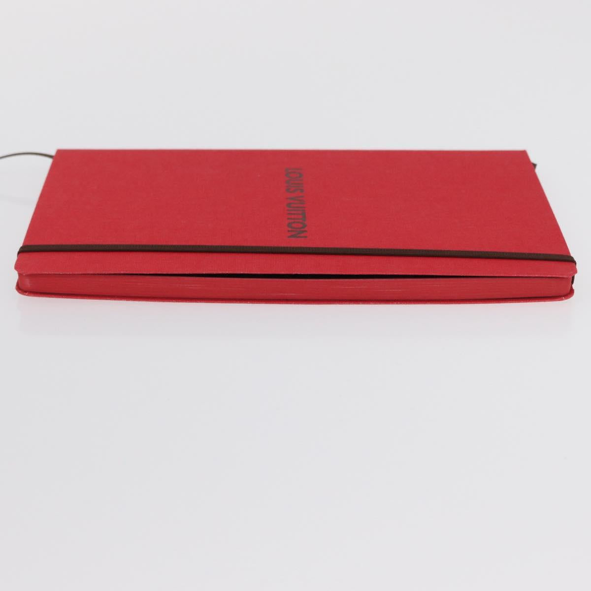 LOUIS VUITTON Notebook MN Planner Canvas Red GI1186 LV Auth 157547