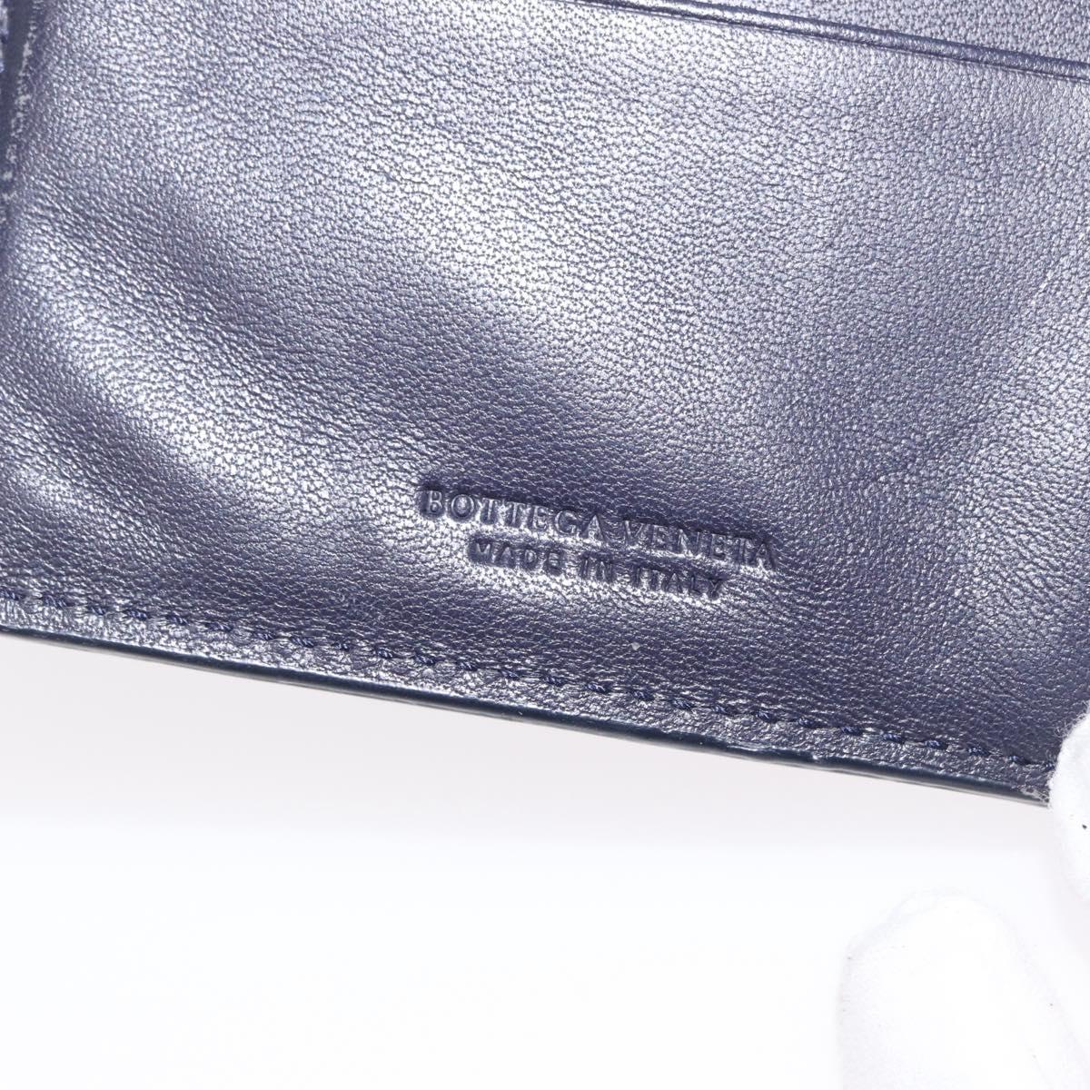BOTTEGA VENETA INTRECCIATO Long Wallet Leather Black Auth 157551