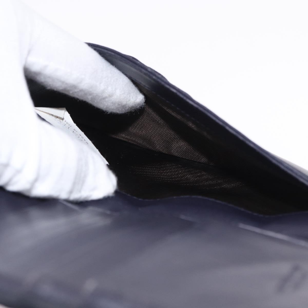 BOTTEGA VENETA INTRECCIATO Long Wallet Leather Black Auth 157551