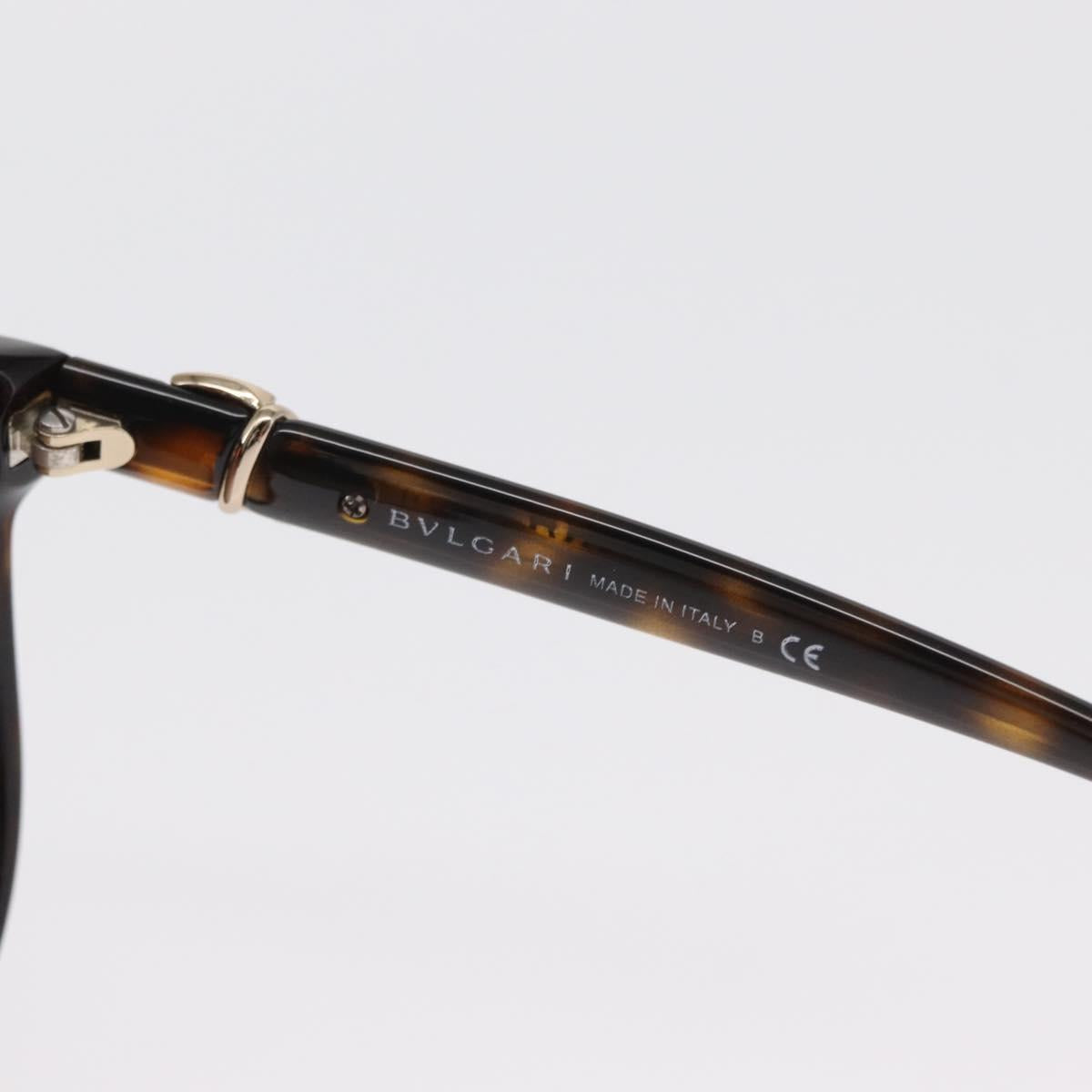 BVLGARI Sunglasses plastic Brown Auth 157575V