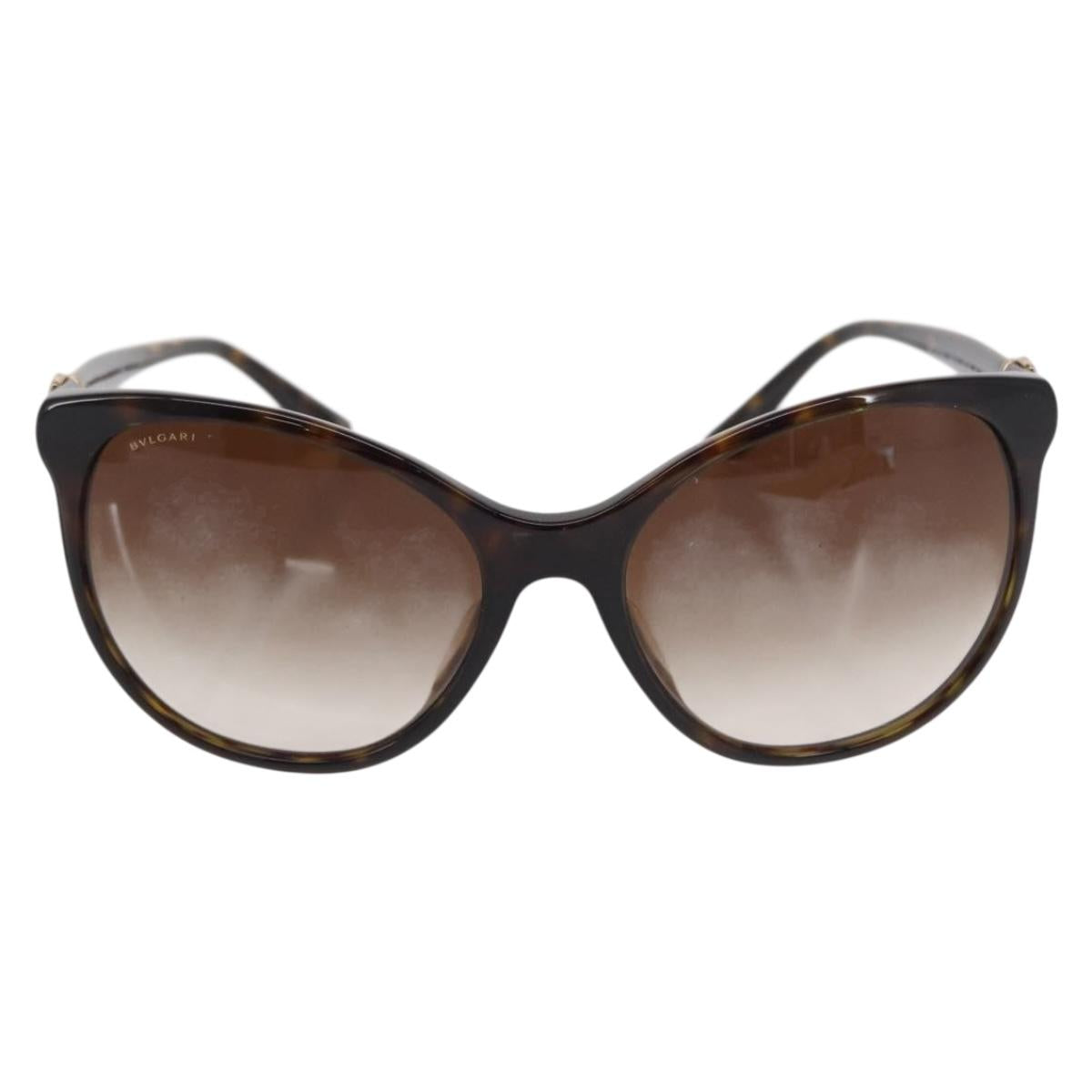 BVLGARI Sunglasses plastic Brown Auth 157575V