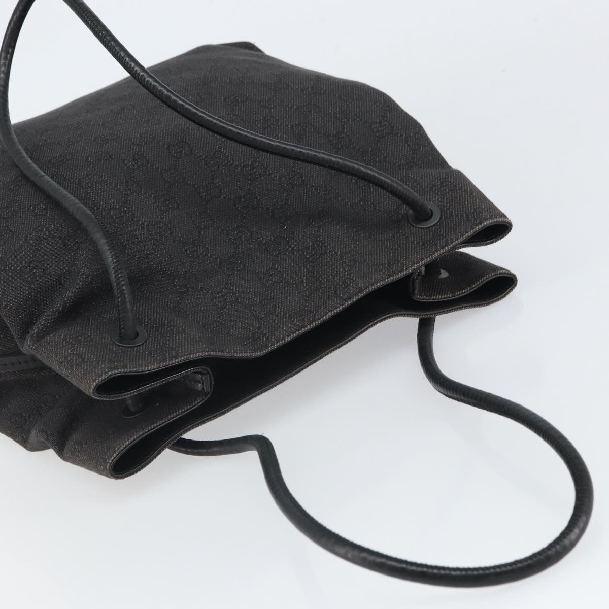 GUCCI GG Canvas Shoulder Bag Outlet Dark Brown 101341 Auth 157591