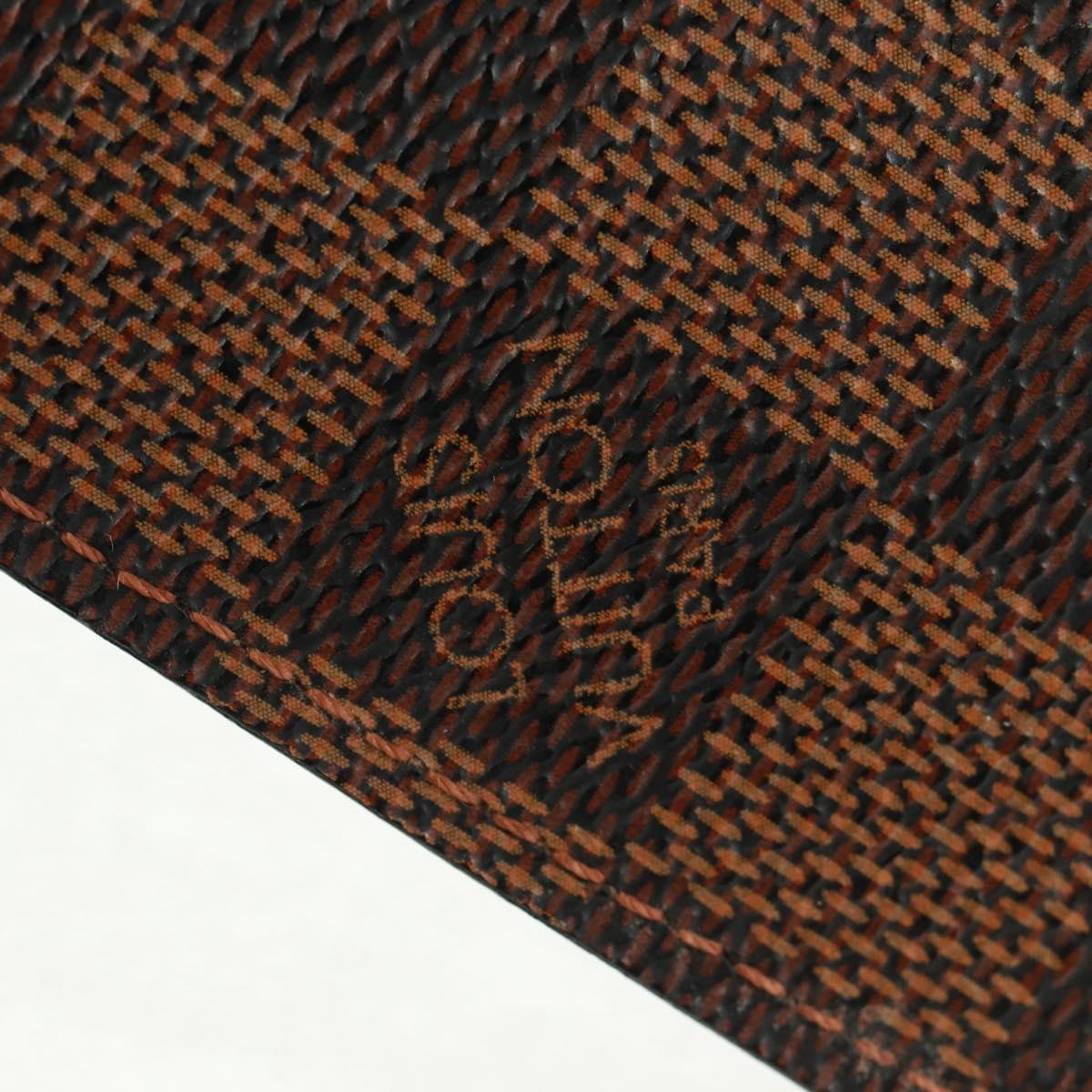 LOUIS VUITTON Damier Ebene Agenda Poche Note Cover R20703 LV Auth 157594V
