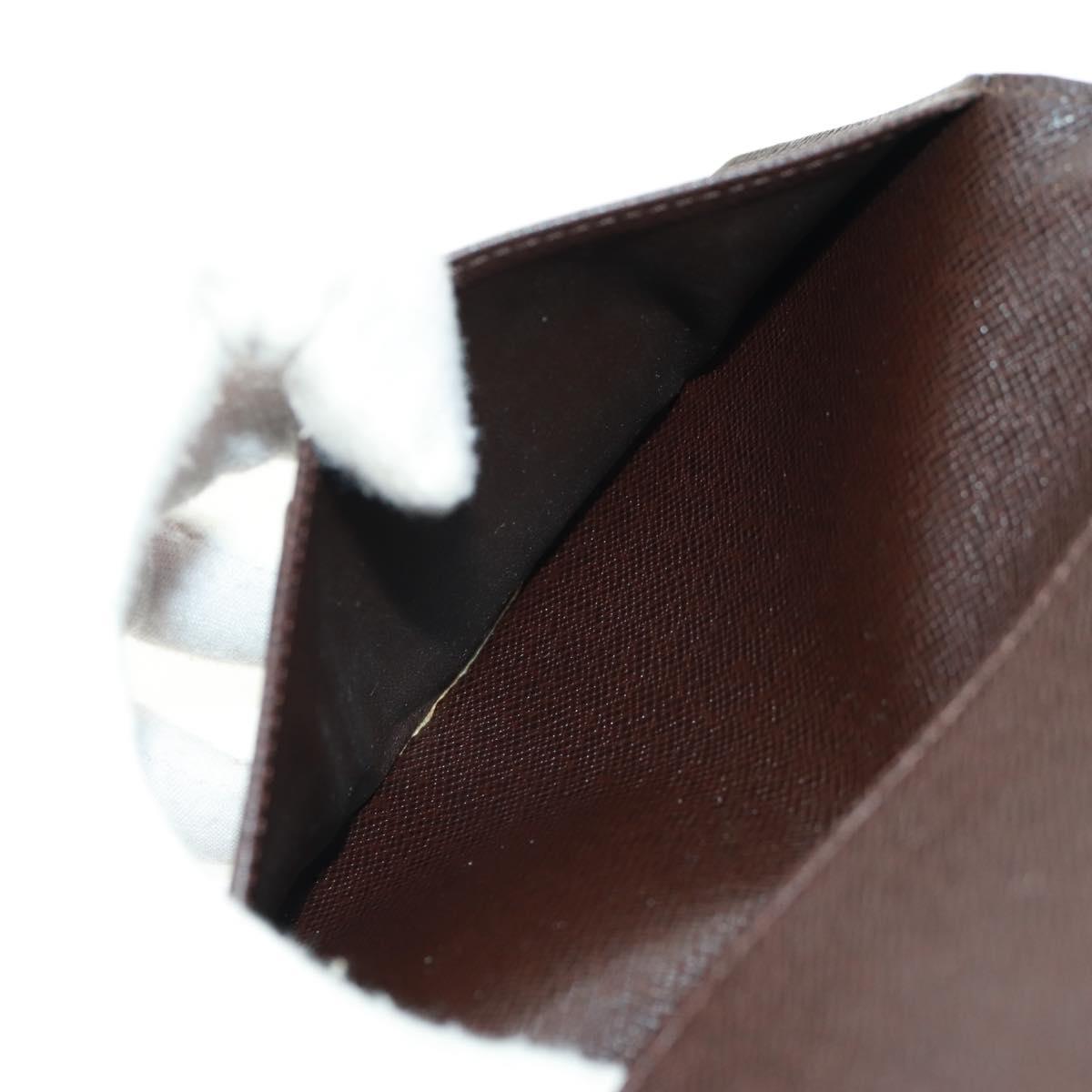 LOUIS VUITTON Damier Ebene Agenda Poche Note Cover R20703 LV Auth 157594V