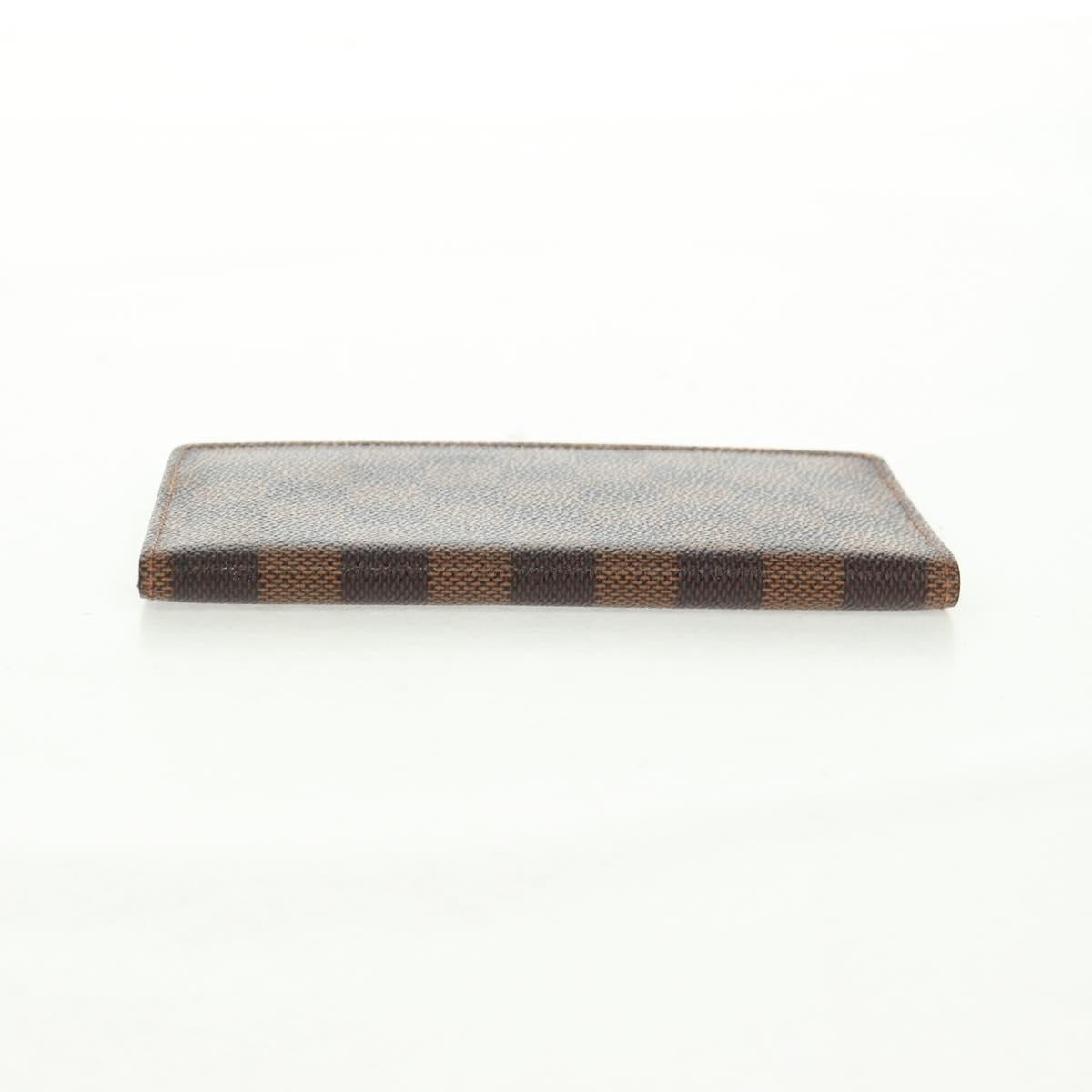 LOUIS VUITTON Damier Ebene Agenda Poche Note Cover R20703 LV Auth 157594V