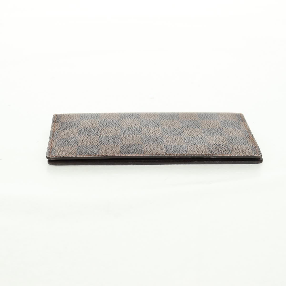 LOUIS VUITTON Damier Ebene Agenda Poche Note Cover R20703 LV Auth 157594V