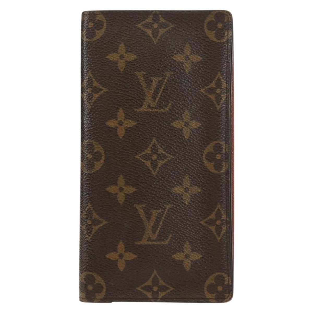 LOUIS VUITTON Monogram Portefeuille Brazza Long Wallet M66540 LV Auth 157595V