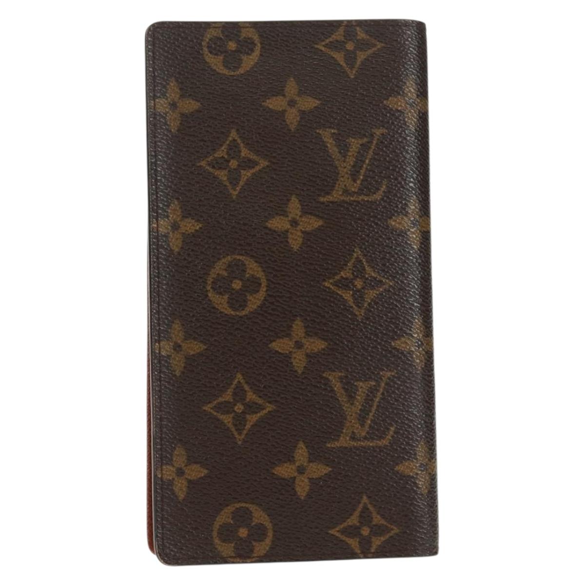 LOUIS VUITTON Monogram Portefeuille Brazza Long Wallet M66540 LV Auth 157595V