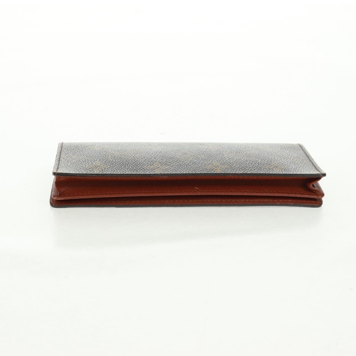LOUIS VUITTON Monogram Portefeuille Brazza Long Wallet M66540 LV Auth 157595V