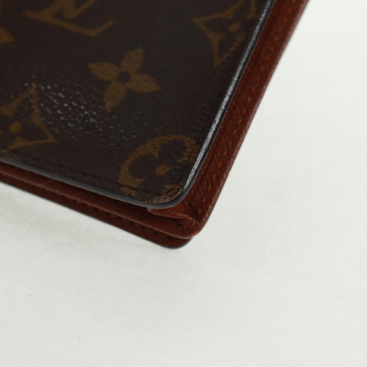 LOUIS VUITTON Monogram Portefeuille Brazza Long Wallet M66540 LV Auth 157595V