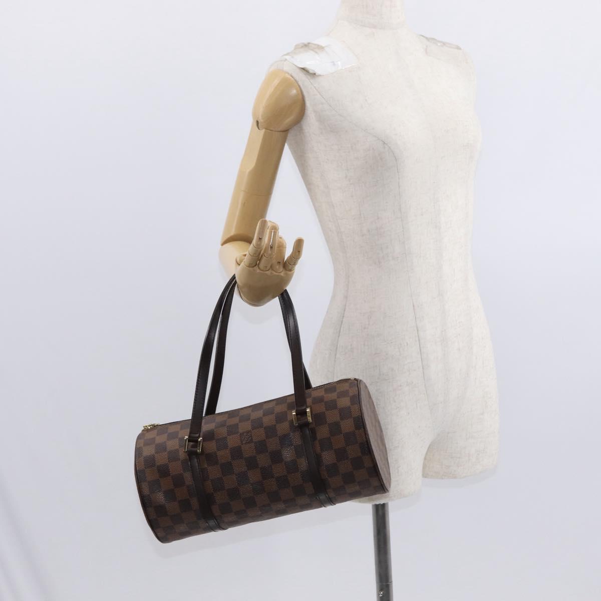 LOUIS VUITTON Damier Ebene Papillon 30 Hand Bag N51303 LV Auth 157602
