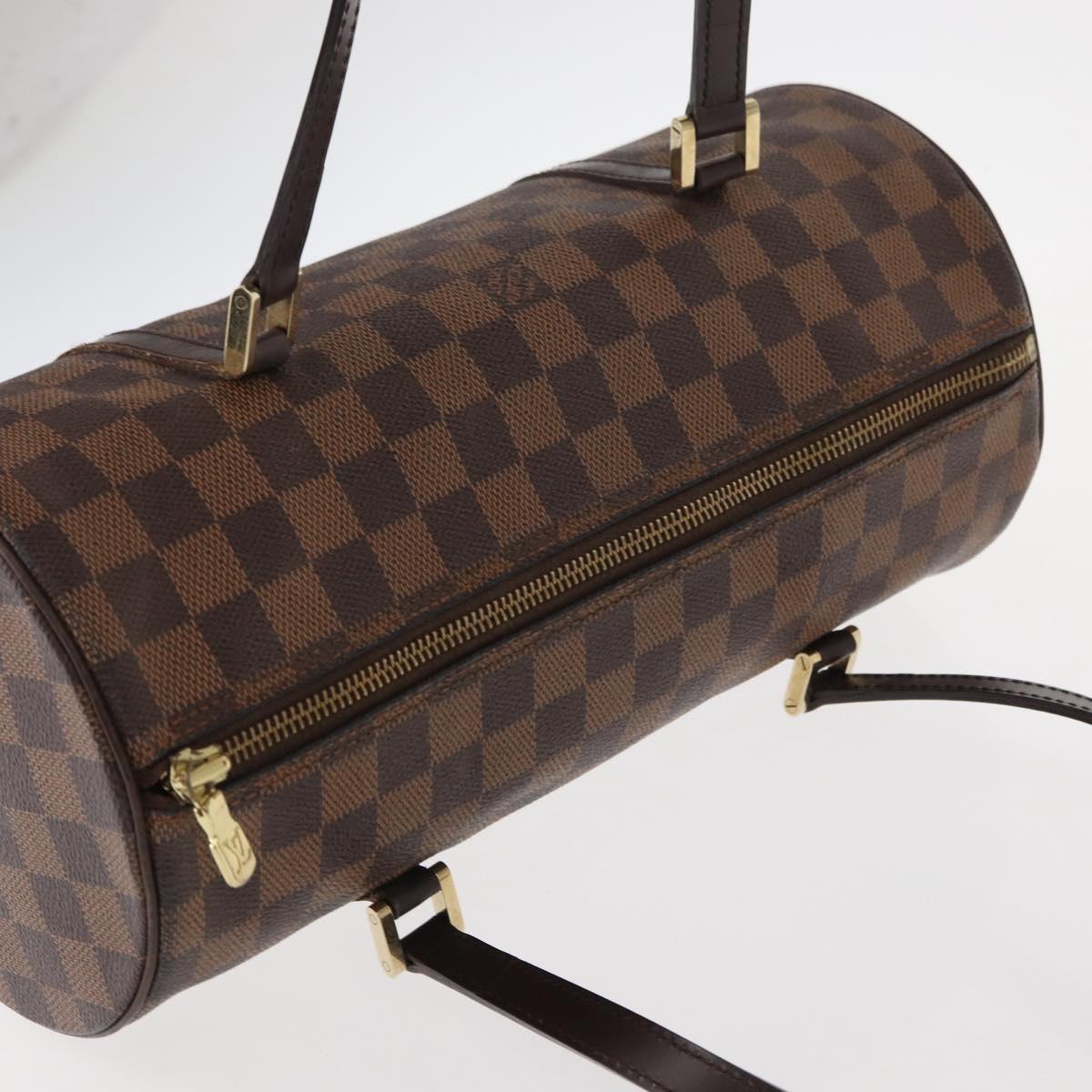 LOUIS VUITTON Damier Ebene Papillon 30 Hand Bag N51303 LV Auth 157602