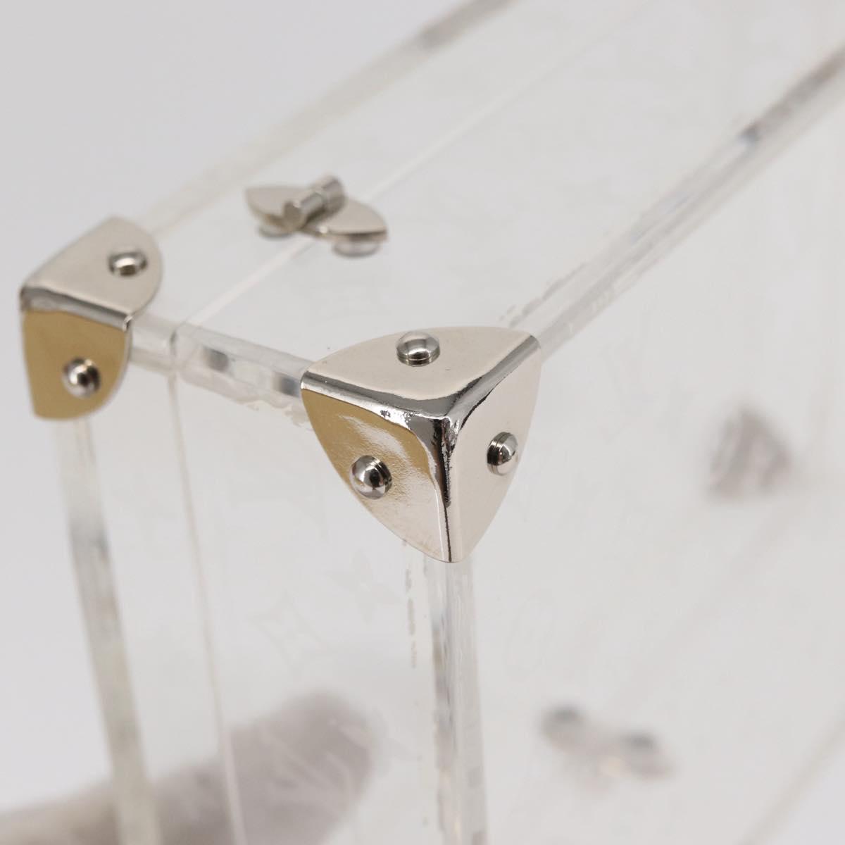 LOUIS VUITTON Monogram Love Message Mini Trunk Plastic Clear M99079 Auth 157612V