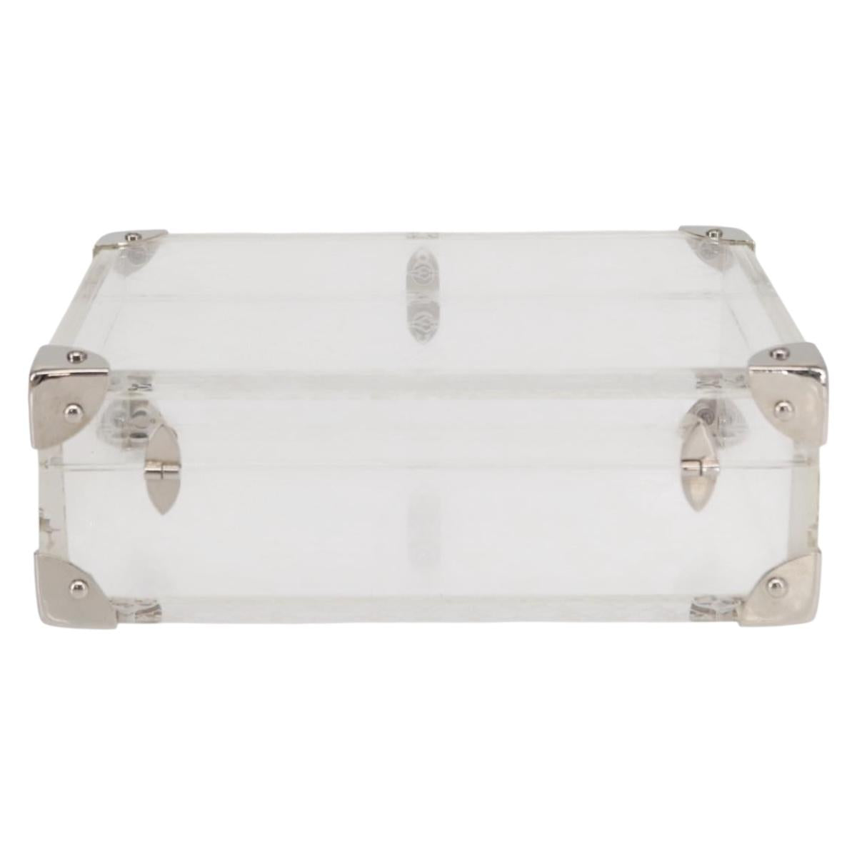 LOUIS VUITTON Monogram Love Message Mini Trunk Plastic Clear M99079 Auth 157612V