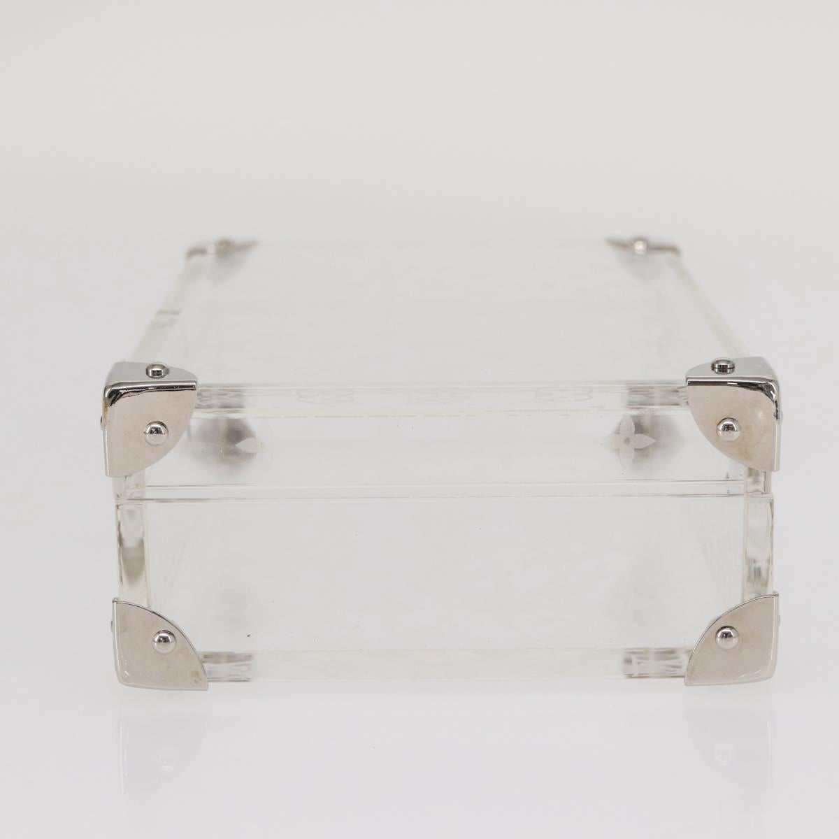 LOUIS VUITTON Monogram Love Message Mini Trunk Plastic Clear M99079 Auth 157612V