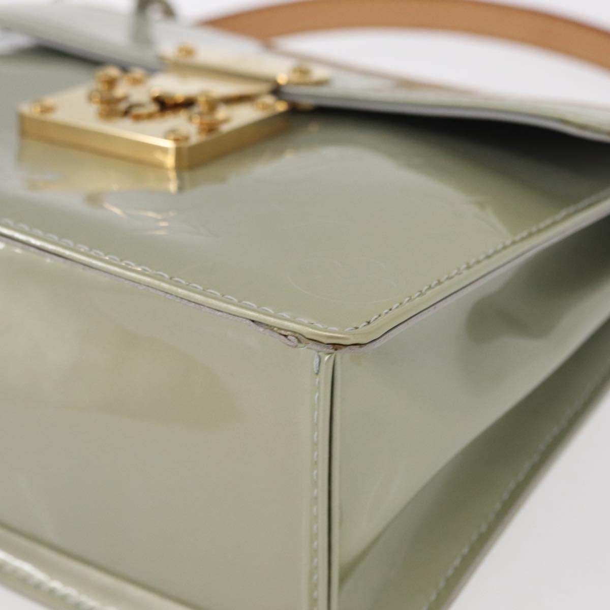 LOUIS VUITTON Monogram Vernis Spring Street Hand Bag Gris M91029 LV Auth 157614V