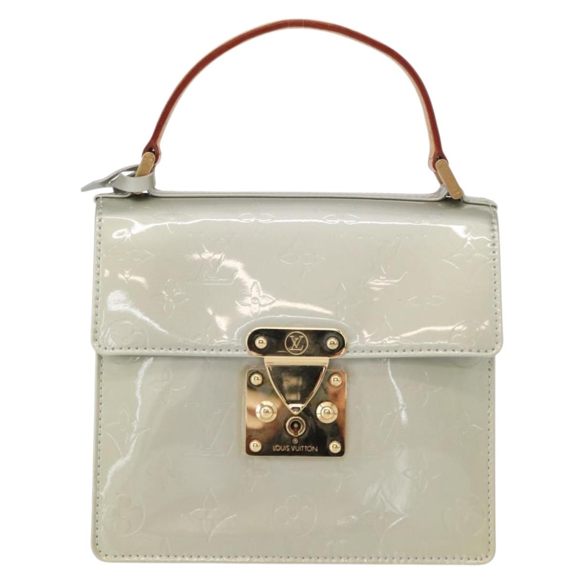 LOUIS VUITTON Monogram Vernis Spring Street Hand Bag Gris M91029 LV Auth 157614V