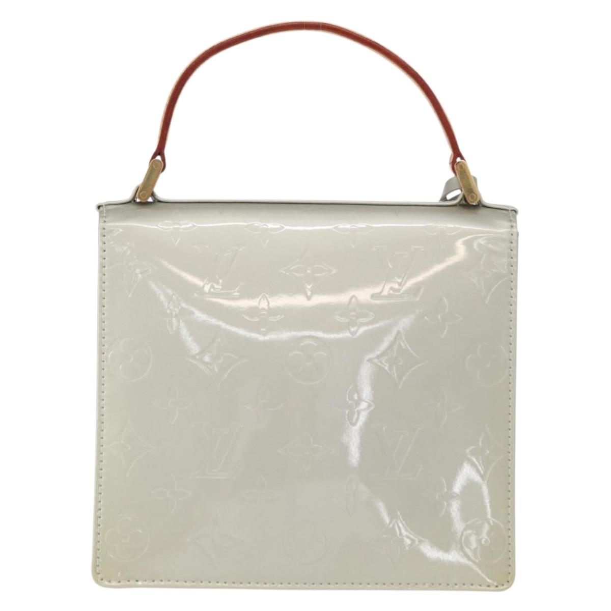 LOUIS VUITTON Monogram Vernis Spring Street Hand Bag Gris M91029 LV Auth 157614V