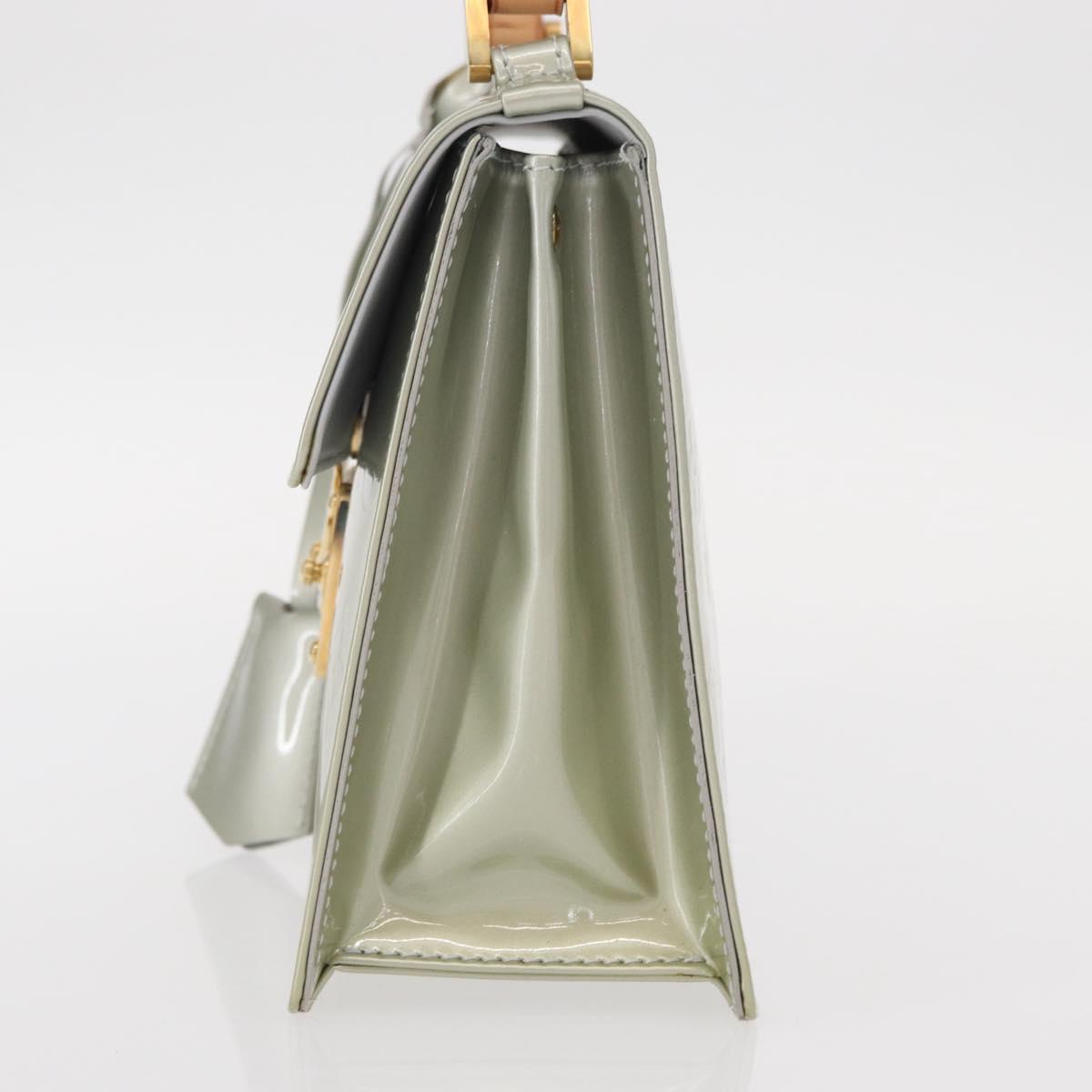 LOUIS VUITTON Monogram Vernis Spring Street Hand Bag Gris M91029 LV Auth 157614V