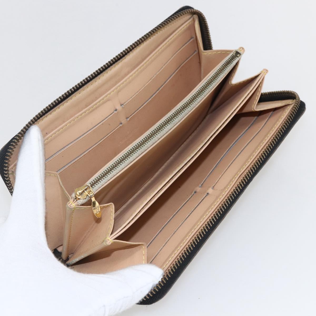 LOUIS VUITTON Monogram Multicolor Zippy Wallet Wallet Black M60243 Auth 157617