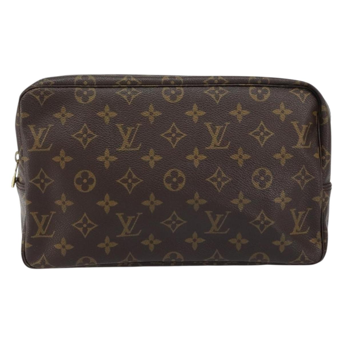 LOUIS VUITTON Monogram Trousse Toilette 28 Clutch Bag M47522 LV Auth 157629
