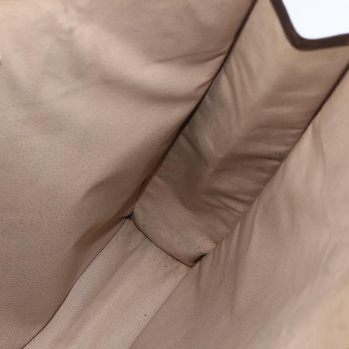 LOUIS VUITTON Monogram Sac Plat Hand Bag M51140 LV Auth 157654