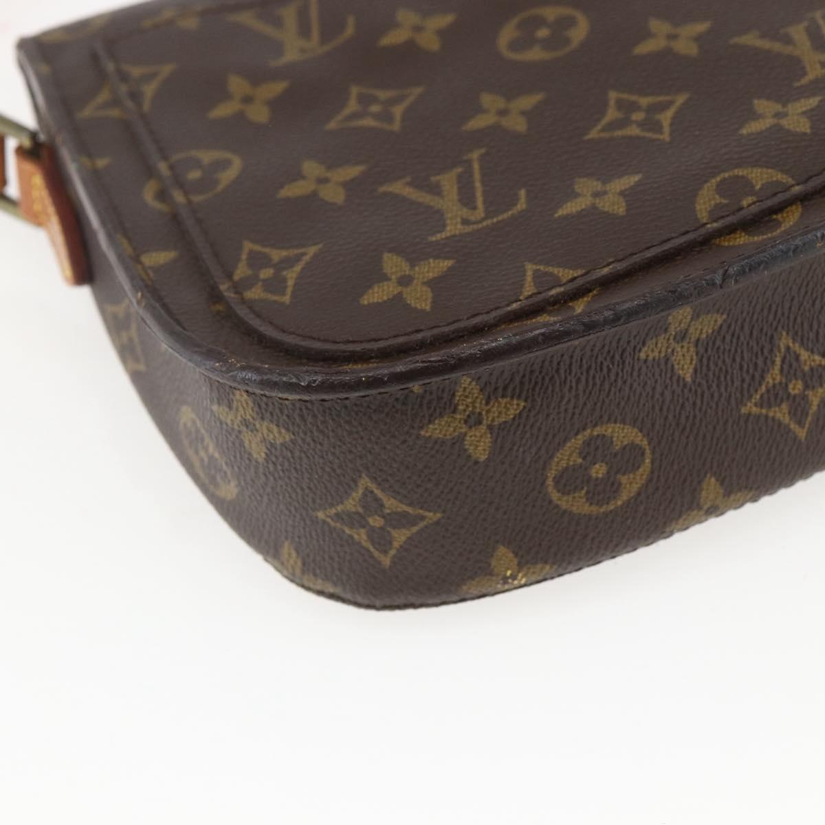LOUIS VUITTON Monogram Saint Cloud MM Shoulder Bag M51243 LV Auth 157657