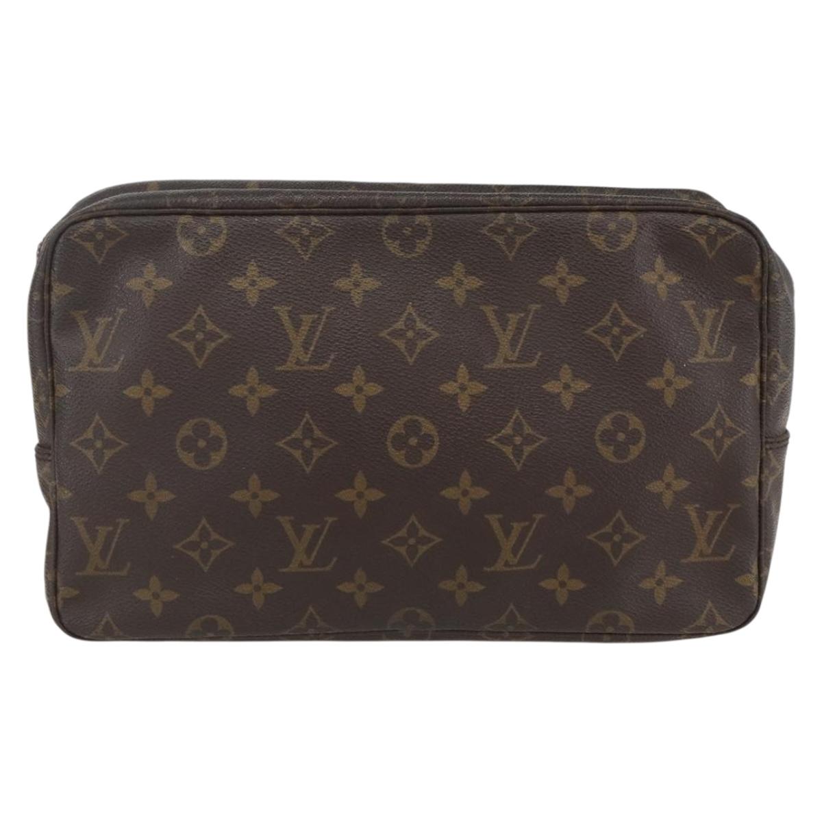 LOUIS VUITTON Monogram Trousse Toilette 28 Clutch Bag M47522 LV Auth 157658
