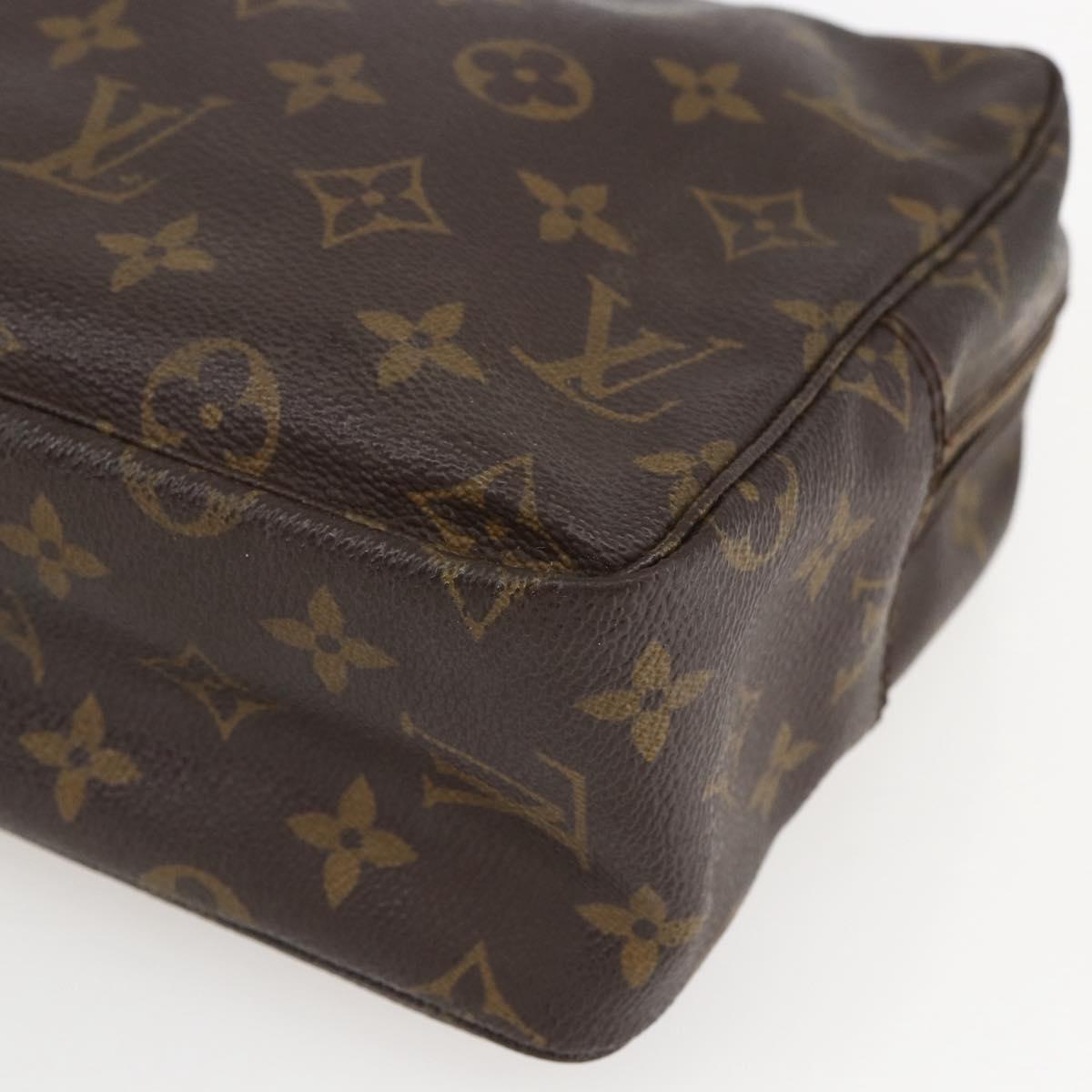 LOUIS VUITTON Monogram Trousse Toilette 28 Clutch Bag M47522 LV Auth 157658