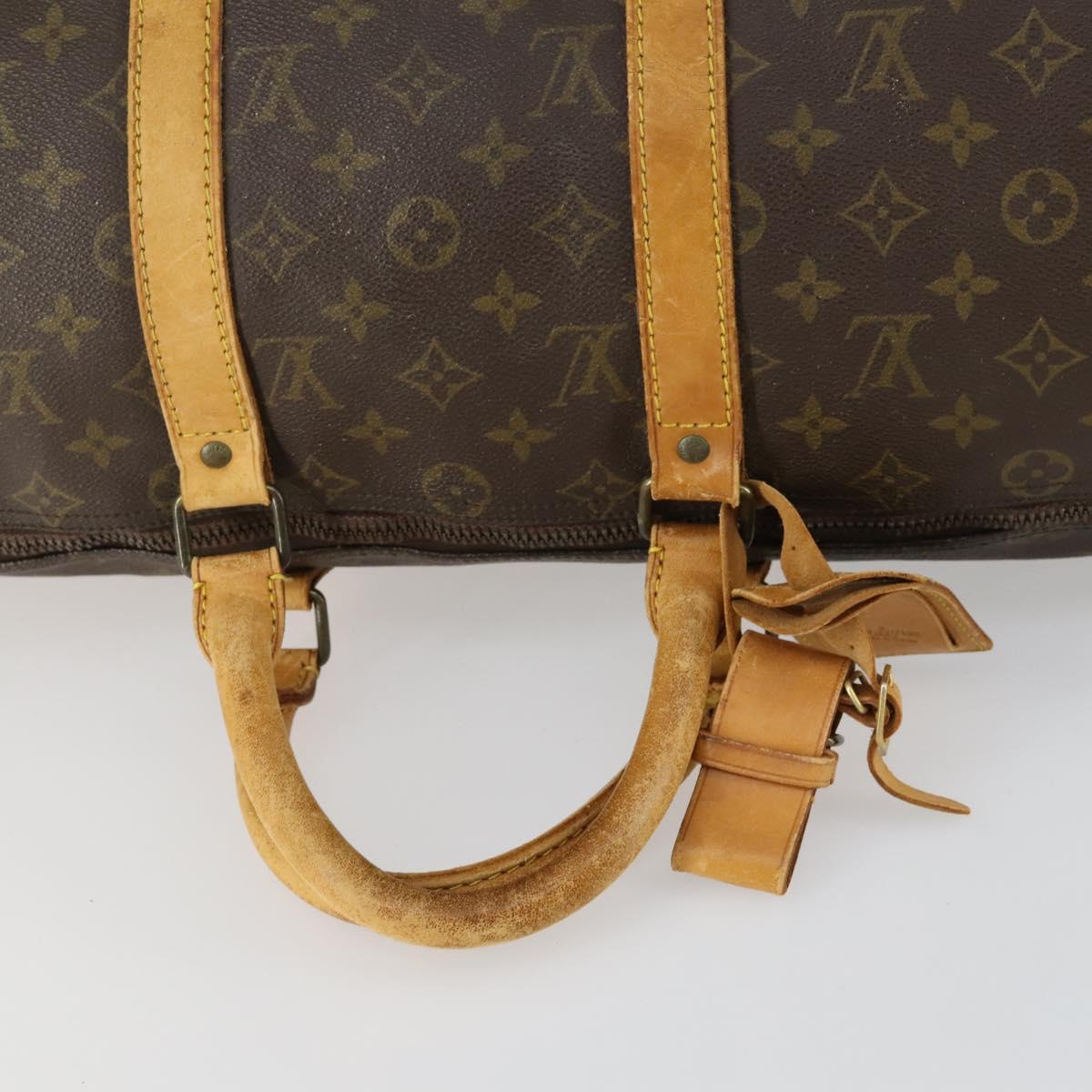 LOUIS VUITTON Monogram Keepall 50 Boston Bag M41426 LV Auth 157661