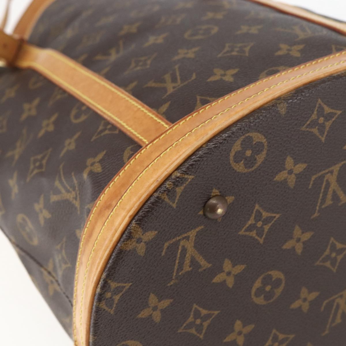 LOUIS VUITTON Monogram Bucket GM Shoulder Bag M42236 LV Auth 157677
