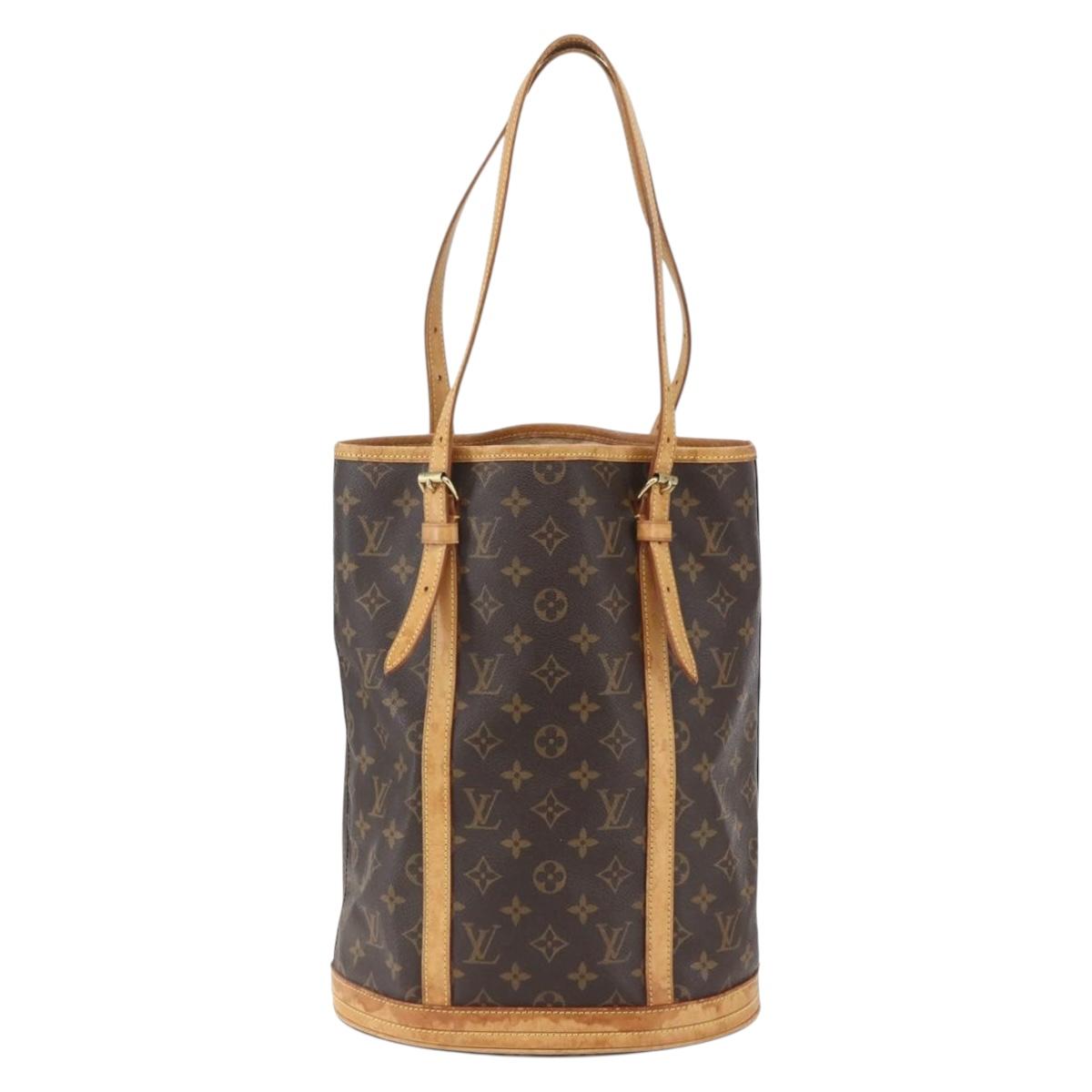 LOUIS VUITTON Monogram Bucket GM Shoulder Bag M42236 LV Auth 157677