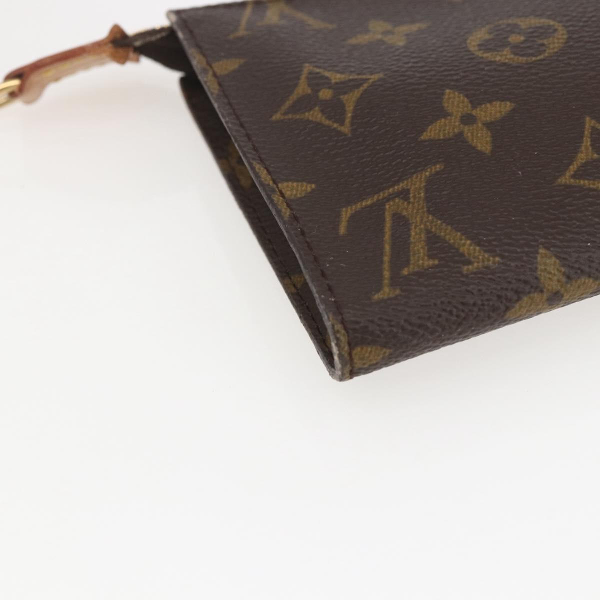 LOUIS VUITTON Monogram Bucket GM Accessory Pouch LV Auth 157678