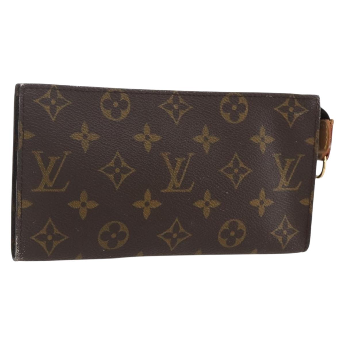 LOUIS VUITTON Monogram Bucket GM Accessory Pouch LV Auth 157678