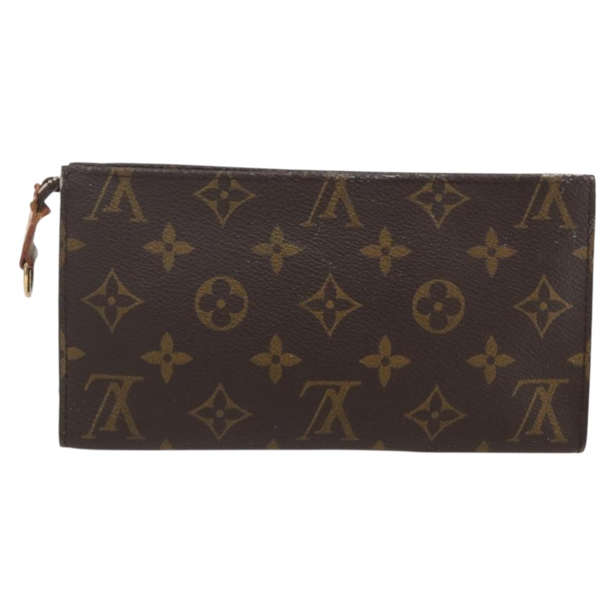 LOUIS VUITTON Monogram Bucket GM Accessory Pouch LV Auth 157678