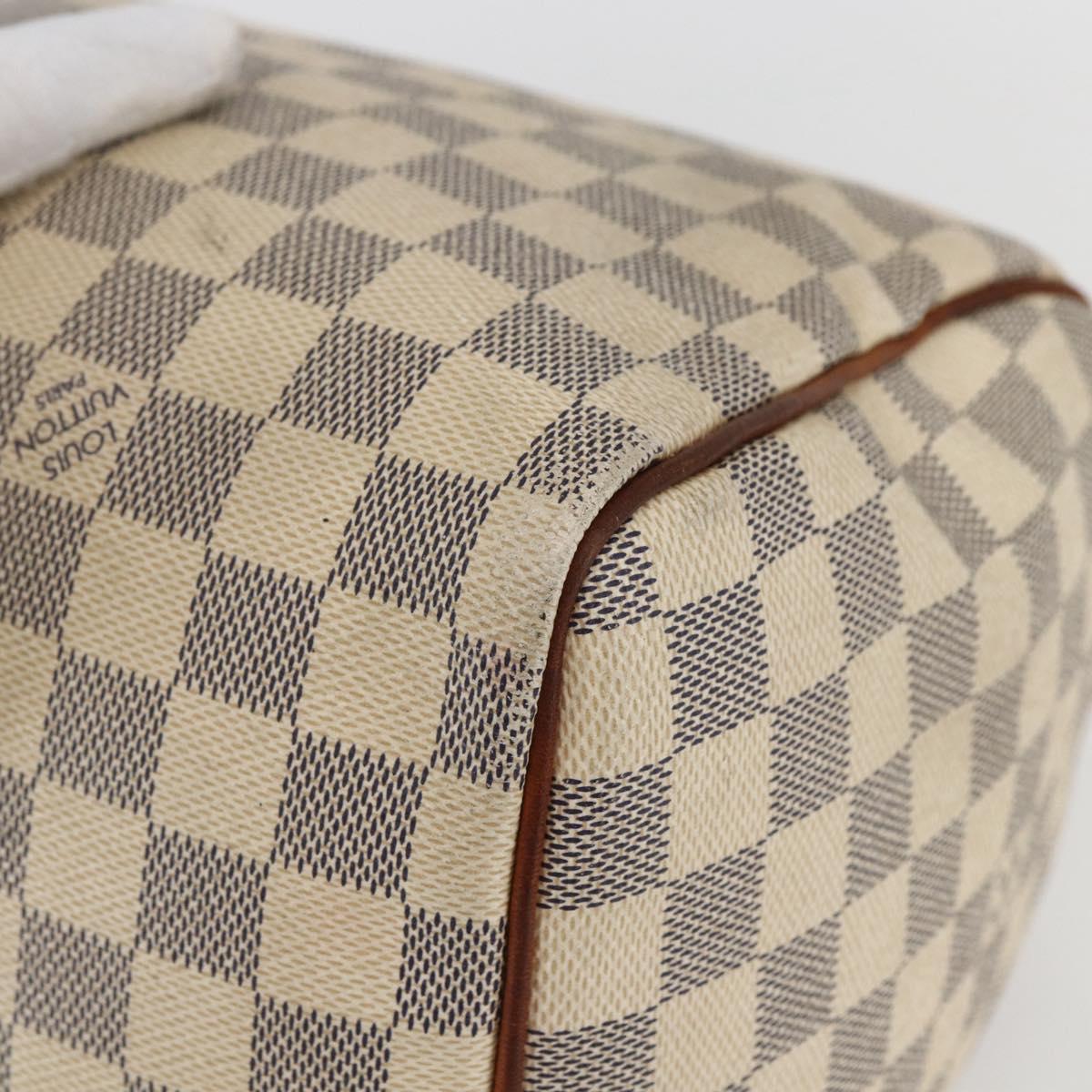 LOUIS VUITTON Damier Azur Speedy 30 Hand Bag N41533 LV Auth 157685