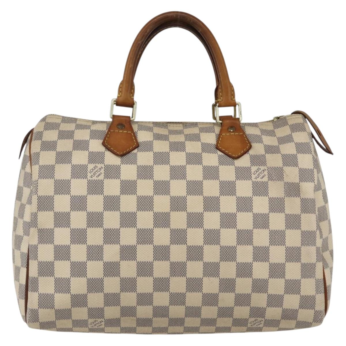 LOUIS VUITTON Damier Azur Speedy 30 Hand Bag N41533 LV Auth 157685