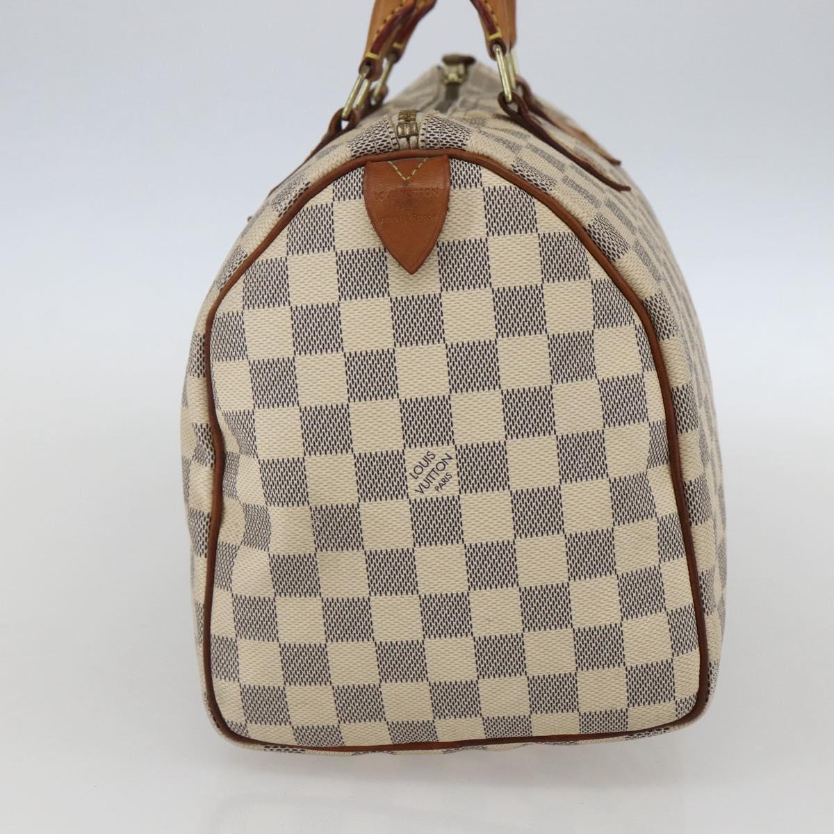 LOUIS VUITTON Damier Azur Speedy 30 Hand Bag N41533 LV Auth 157685