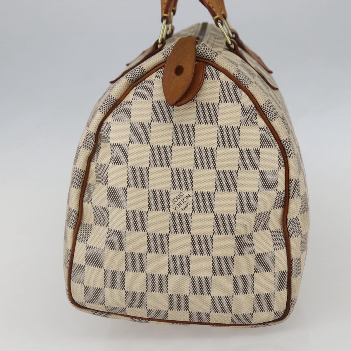 LOUIS VUITTON Damier Azur Speedy 30 Hand Bag N41533 LV Auth 157685