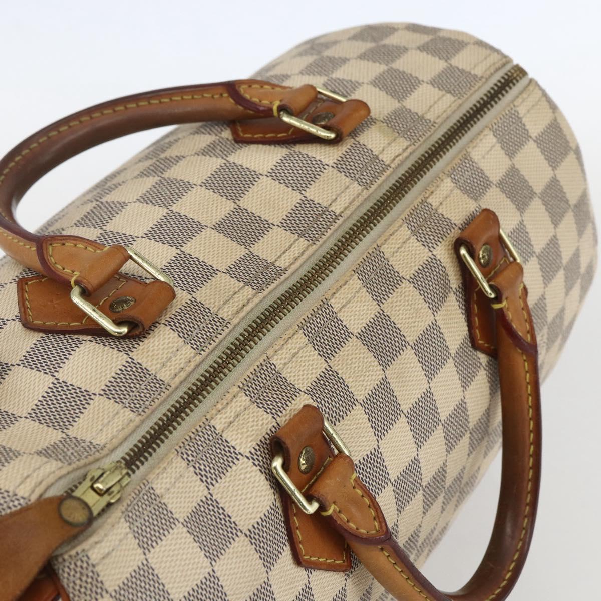 LOUIS VUITTON Damier Azur Speedy 30 Hand Bag N41533 LV Auth 157685