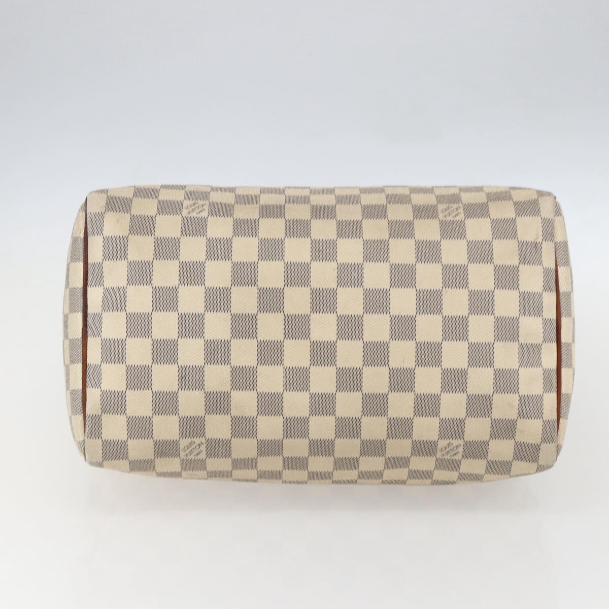 LOUIS VUITTON Damier Azur Speedy 30 Hand Bag N41533 LV Auth 157685