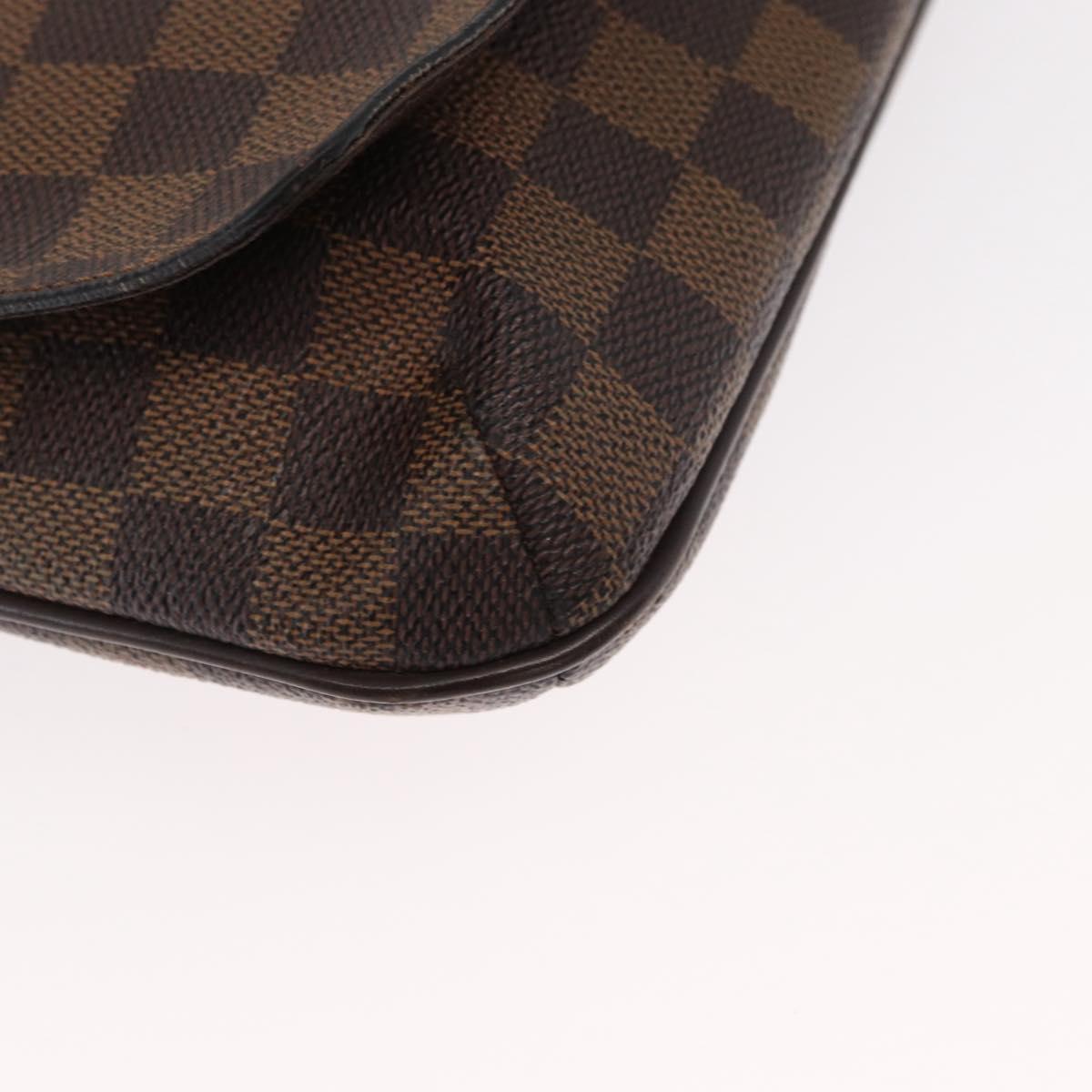 LOUIS VUITTON Damier Ebene Musette Tango Shoulder Bag N51301 LV Auth 157718
