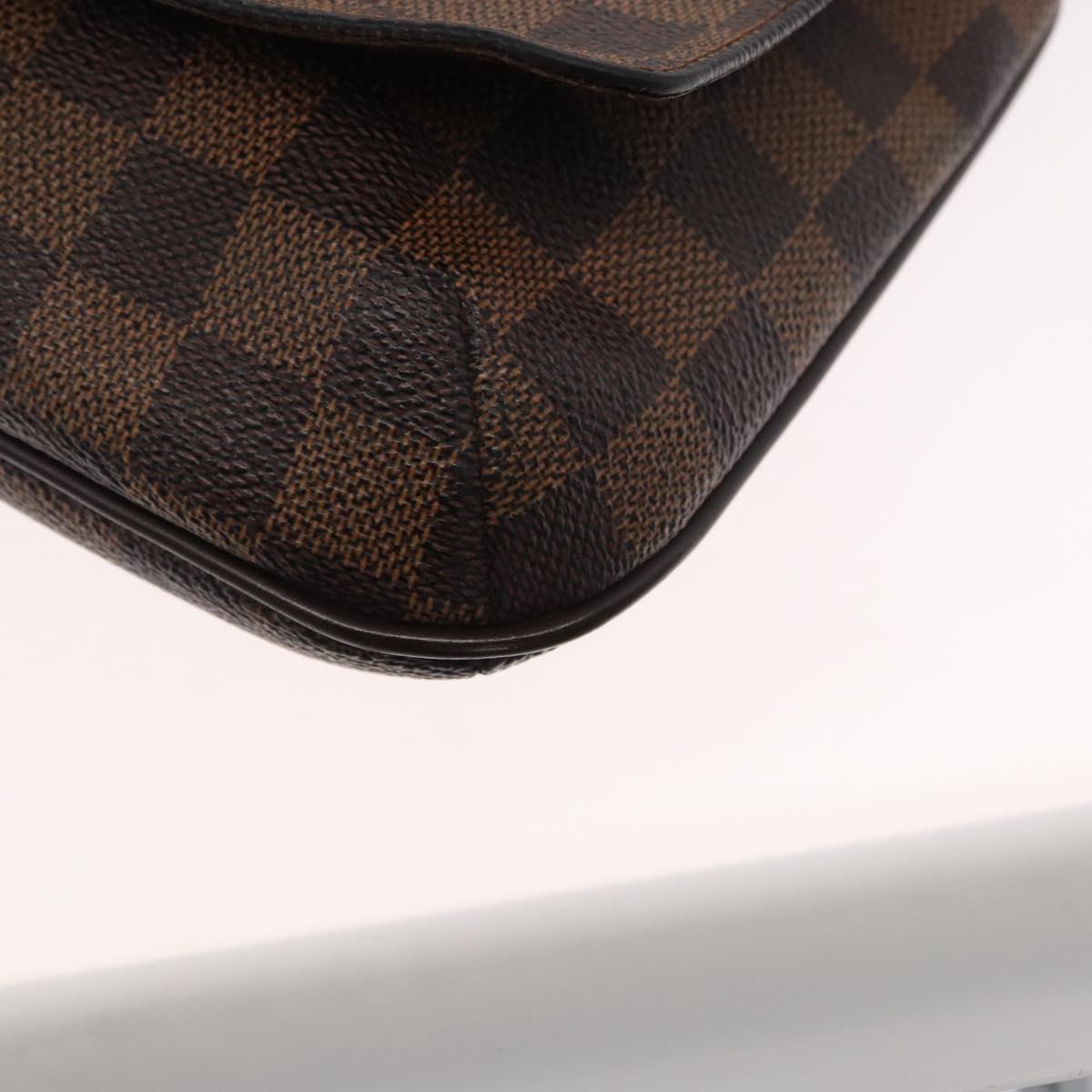 LOUIS VUITTON Damier Ebene Musette Tango Shoulder Bag N51301 LV Auth 157718