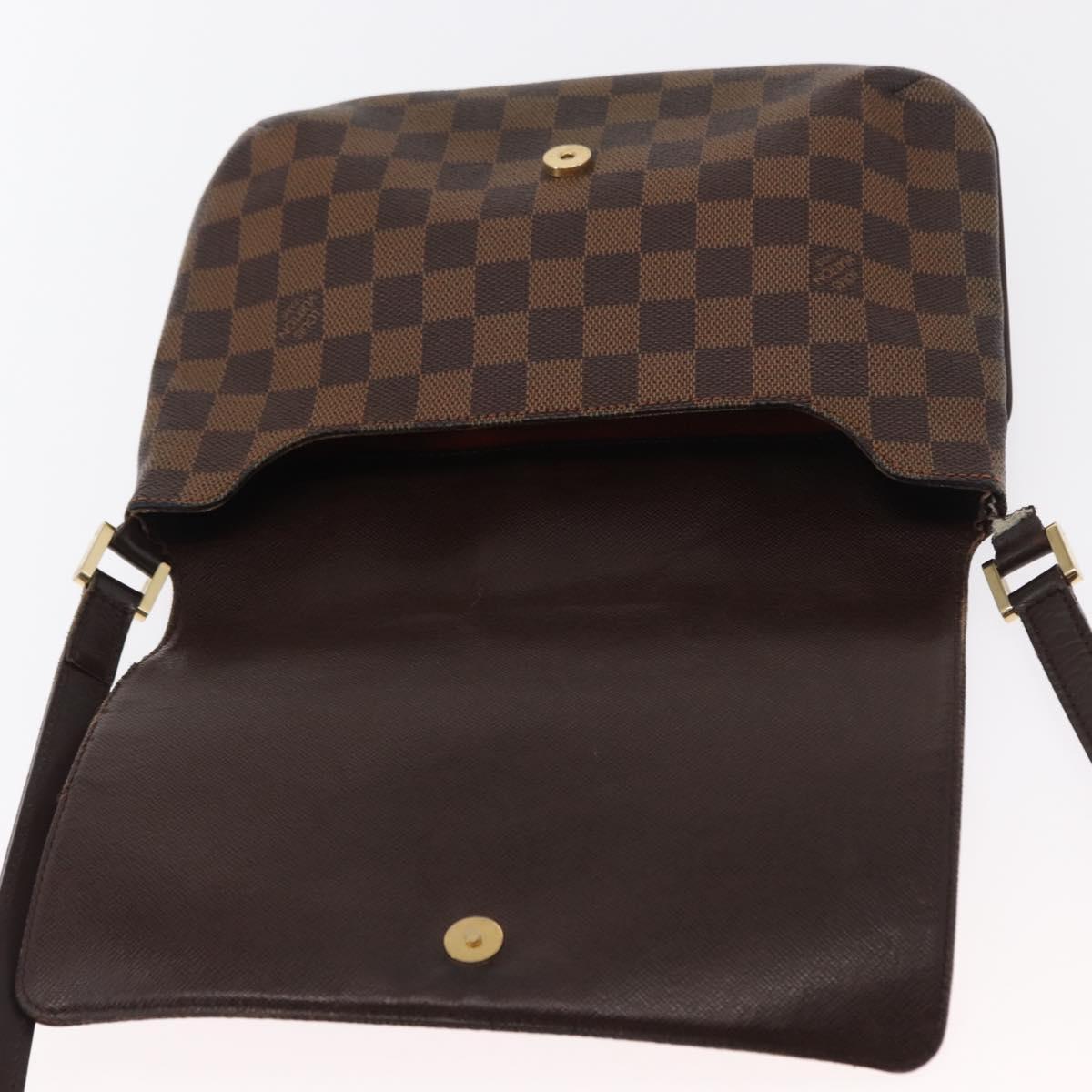 LOUIS VUITTON Damier Ebene Musette Tango Shoulder Bag N51301 LV Auth 157718