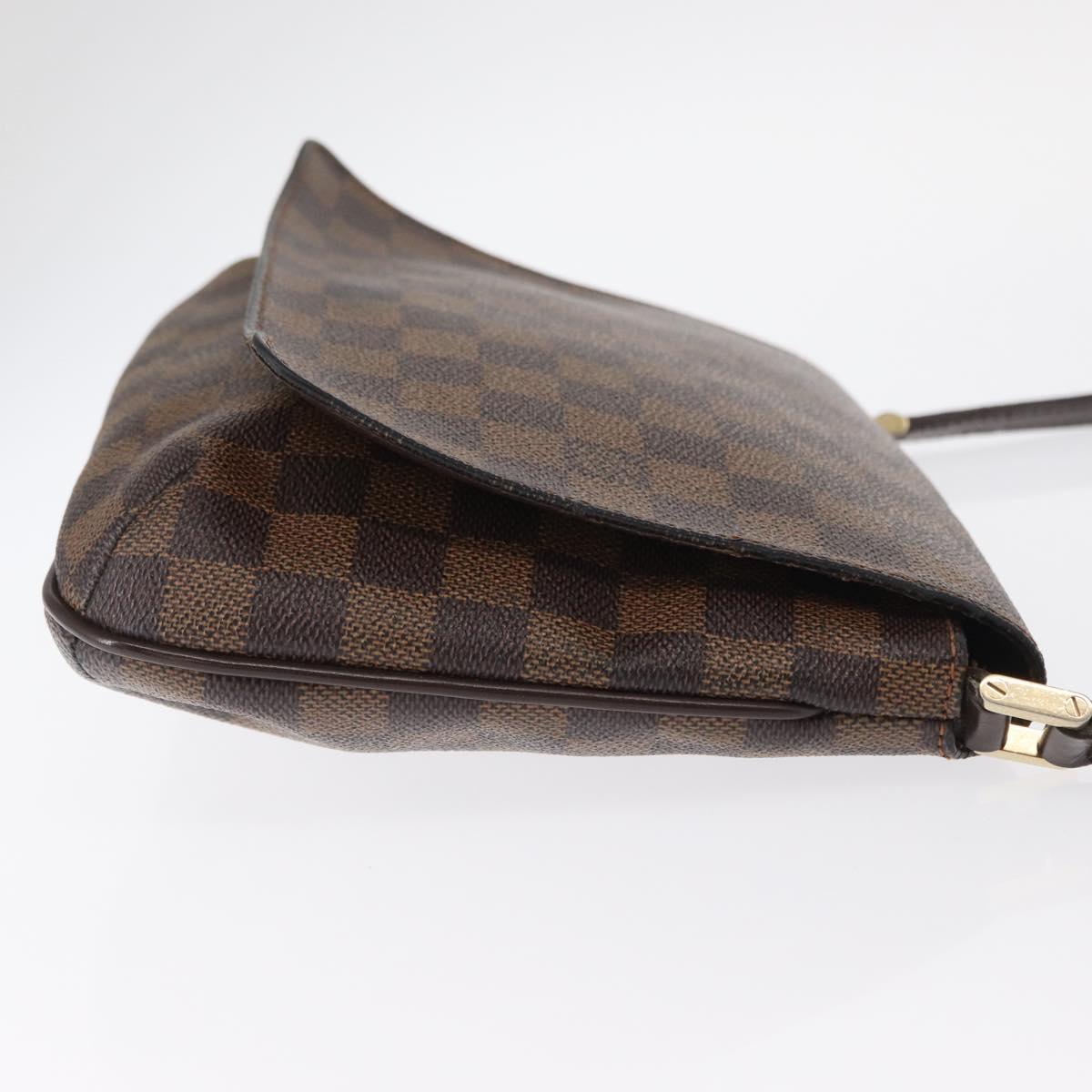 LOUIS VUITTON Damier Ebene Musette Tango Shoulder Bag N51301 LV Auth 157718